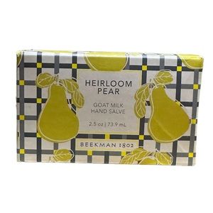 NEW Beekman  1802 Heirloom Pear Goat Milk Salve 2.5 Oz